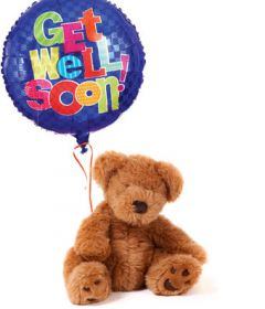 Get Well Bear with Balloon