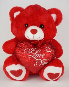 "I Love You" Red Teddy